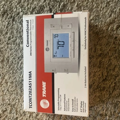 Trane TCONT202AS11MA Programmable Room Thermostat - Image 1 of 3