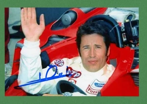 Mario Andretti Racecar Driver winner Indy 500, HOF Signed 4x6 Color Photo E28302 - Picture 1 of 1