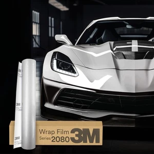 3M Wrap Film Series 2080 Car Wrapping Folie 30x152cm High Gloss White Aluminium - Bild 1 von 5