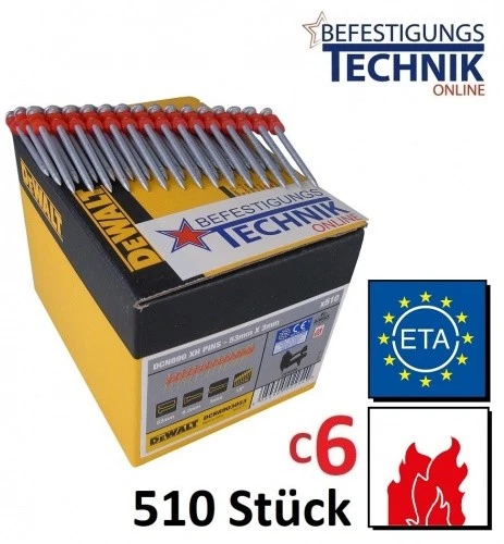 Stahl- Betonnägel 3,0x53mm XH für DeWalt Akku Betonnagler DCN890N-XJ DCN890P2-QW
