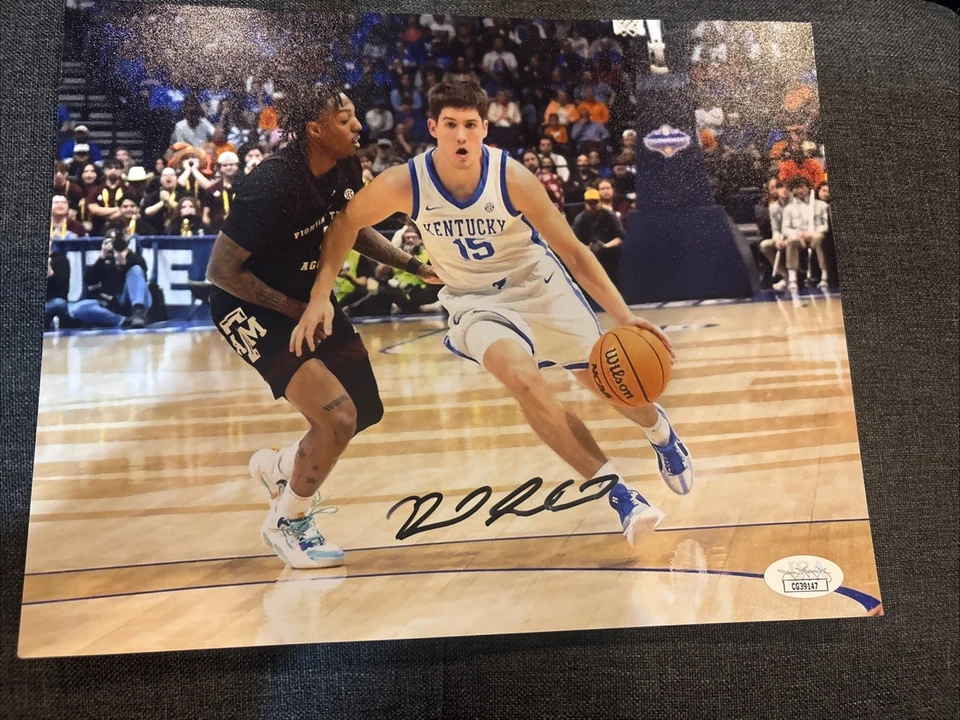 REED SHEPPARD Kentucky Wildcats SIGNED 8x10 Photo JSA Houston ROCKETS A - Image 1 of 1