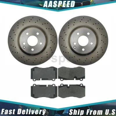 Pastillas de freno delanteras y rotores para Mercedes-Benz S400 2010 2011 2012 2013 Foto 1 de 4