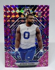 Byron Young Rookie RC 2023 Mosaic Pink Camo Prizm #291 Los Angeles Rams