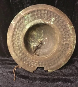Antique Japanese Edo Bronze Cymbal - Picture 1 of 12