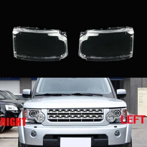 For Land Rover Discovery 4 LR4 2010-2013 Headlight Lens Cover Shell Pair - Picture 1 of 7