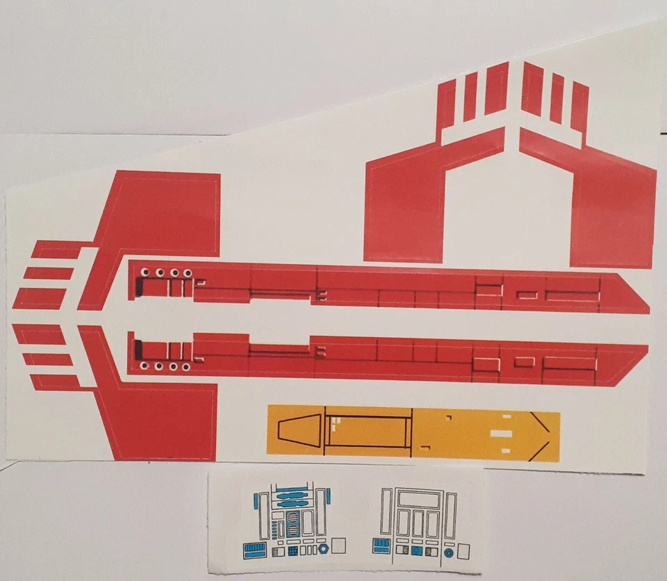 Vintage Star Wars X-Wing Replacement Toy Sticker - Peel & Stick - No Need To Cut - Image 1 of 4