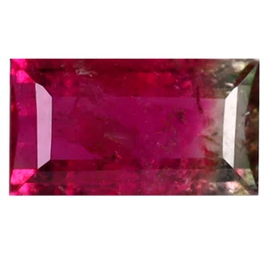 0.83 ct Octagon (8 x 4 mm) Unheated / Untreated Watermelon Tourmaline Gemstone - Picture 1 of 1