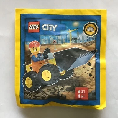 LEGO City Worker and Bulldozer Digger 952310 Paper Pack SEALED Minifigure - Image 1 of 3