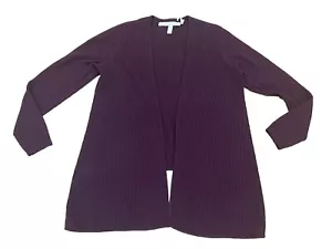 Nordstrom Collection Cashmere Burgundy Cardigan Womens Size XS - Picture 1 of 5