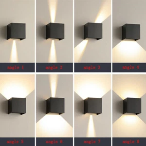 12W LED Cube Wall Light Adjustable Porch Hallway Surface Mount Wall Sconce Lamp - Picture 1 of 9