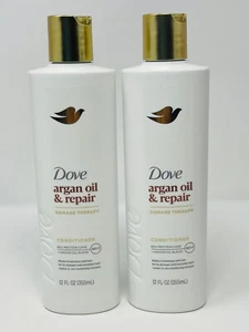 2 Dove Árganos Oil & Repair Damage Therapy Conditioner 12 fl oz/355 ml Neu - Bild 1 von 8