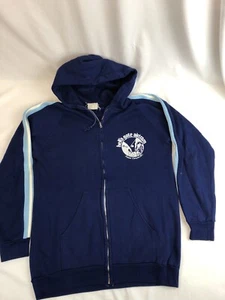 Vintage Hell’s Gate Airtram Hoodie Sweatshirt Size M Blue Zip Up - Picture 1 of 7