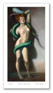 Gill DEL-MACE "Miss Medusa" limited edition high quality signed print, circus - Picture 1 of 1