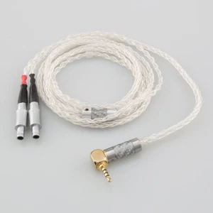 Cavo cuffie 8Core argento puro 100% per Sennheiser HD800 HD800s HD820s HD820 - Foto 1 di 10