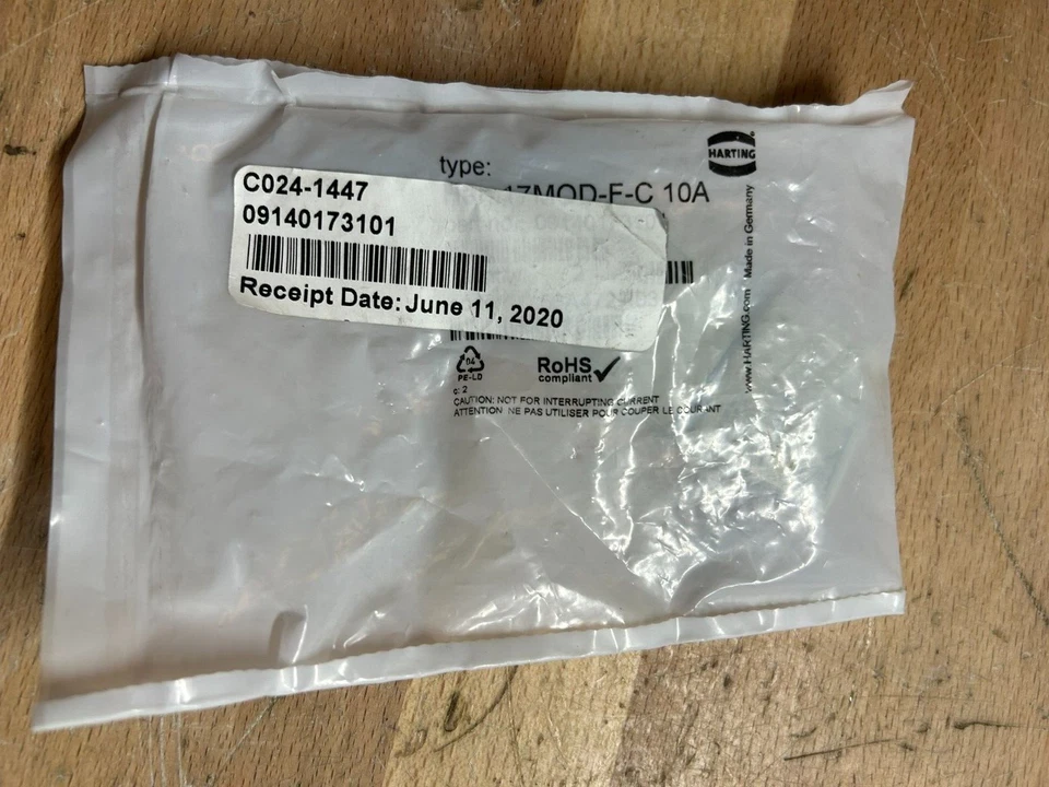 HARTING 09140173101, MODULAR CONNECTOR, HAN DDD MODULE, CRIMP FEMALE-BAG OF 2 - Image 1 of 1