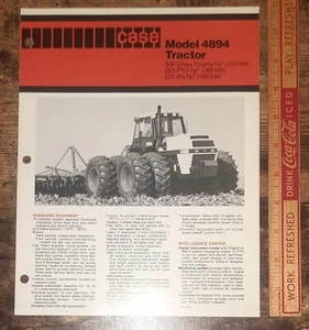 J I Case Model 4894 Tractor Brochure 1984 Agricultural Equipment Advertising - Picture 1 of 3