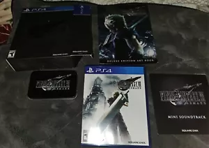 Final Fantasy VII Remake Deluxe Edition and Book Lot See Description - Picture 1 of 8
