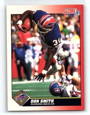 1991 Score Don Smith Buffalo Bills #160 - Image 1 of 2
