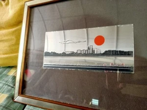 Quadro su lastra anni '70 vintage - Foto 1 di 4