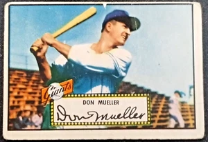1952 Topps # 52 Don Mueller GD- RED Back - Picture 1 of 4
