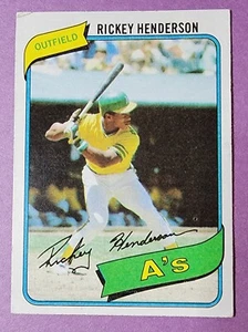 1980 TOPPS MLB BASEBALL #482 Rickey Henderson EX HOF Oakland Athletics Card - Picture 1 of 2