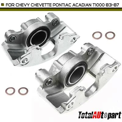 2 件制动卡钳适用于雪佛兰 Chevette Pontiac Acadian T1000 83-87 前 LH 和右手 — 第 1/4 张图片