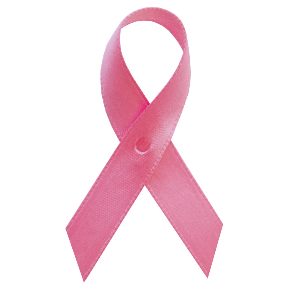 Hot Pink Breast Cancer Awareness Ribbons - 250 Ribbons with Safety Pins - Image 1 of 1