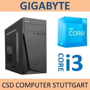 KOMPLETT-PC INTEL i3 10100 QUADCORE 4,3GHz 16GB 480GB Windows 11 MIT TPM2.0 - Bild 1 von 1