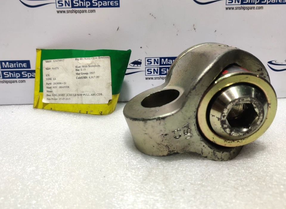 Polipasto de anillo de tracción lateral Crosby D-4121 14000 lb nov 20038586 Foto 1 de 4