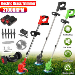 New Listing88V Electric Cordless Grass String Trimmer Yard Lawn Edger Weed Wacker Cutter Us