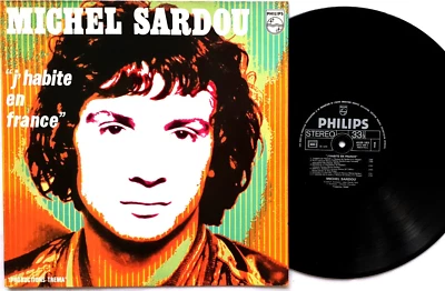 Michel Sardou – J'habite En France Vinyl LP 1974 France Philips – 6325 183 - Image 1 of 2