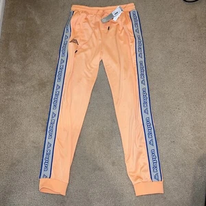 Kappa LOGO TAPE ALIC 2 TRACKPANTS Orange Salmon Mens Sz XL Brand New - Picture 1 of 6