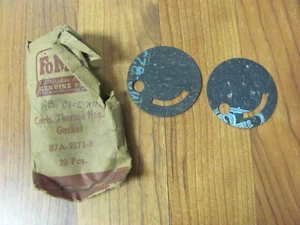 NOS Pair Ford 302 390 428 429 Holley Carb Choke Gaskets B7A-9871-B C8OZ-9871-A - Picture 1 of 3
