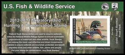 RW79As — 2012 Federal duck stamp signed by artist Joe Hautman - Image 1 of 2