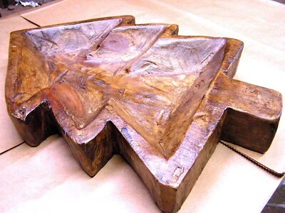 Hand carved wooden Tree shaped dough bowl 2745 - Image 1 of 4