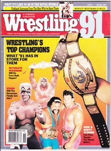 Wrestling 91 Magazine Spring 1991 Champions Sting Ultimate Warrior Steiners WWF - Picture 1 of 10