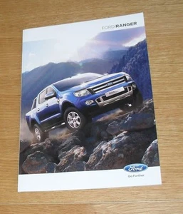 Ford Ranger Pick Up Brochure 2012 - Wildtrak Limited XLT XL - Single Double Cab - Picture 1 of 1