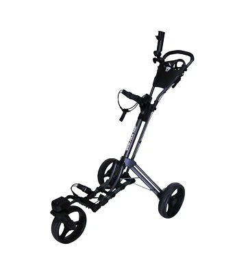 360 Swivel 3 Wheel Push Pull Golf Cart with 360 Rotating Front Wheel, One Sec... - Image 1 of 4