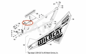 NEW OEM ARCTIC CAT WILDCAT TRAIL XT EPS RIGHT HAND DOOR HANDLE SPRING LATCH - Picture 1 of 1