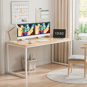 55 inch Home Office Standing Computer Desk Study Writing PC Workstation Table - Picture 1 of 18