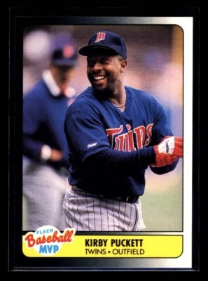 KIRBY PUCKETT 1990 Fleer Baseball MVP #29 C2 - Image 1 of 2