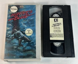 Hunters Blood (VHS, 1987) In Rental Case Tested Working - Picture 1 of 8