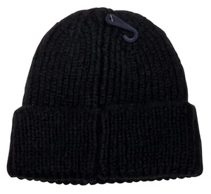 Cappello berretto Scandi TOPSHOP ragazzo uomo tinta unita nero maglia spessa elasticizzato taglia unica - Foto 1 di 2