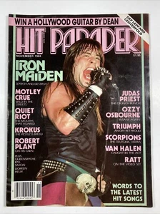 HIT PARADER magazine November 1984 Iron Maiden Cover / Def Leppard Centerfold - Picture 1 of 4