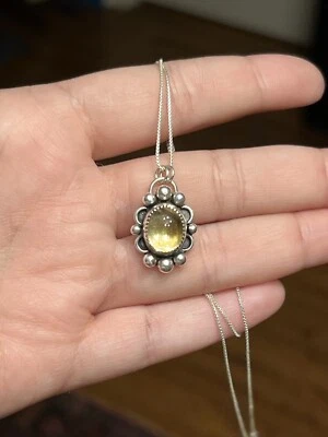 Collar citrino plata de ley Foto 1 de 4