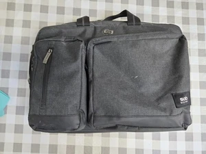 Solo New York Borsa Nera per Laptop Sopra la Spalla, Trasporto a Mano Nera Pack. - Foto 1 di 10