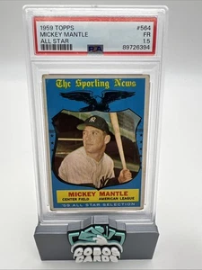 Topps Mickey Mantle All Star 1959 #564 FR PSA 1,5 - Imagen 1 de 2
