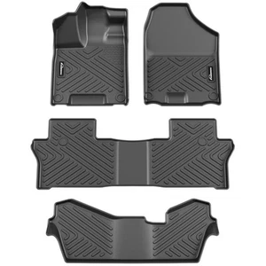 Floor Mats for HondaPilot 2016-2022 TPE All Weather 1st 2nd 3rd Row Floor Liner - Picture 1 of 7
