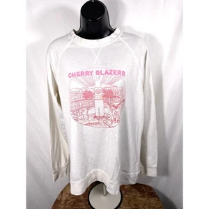 Cherry Glazerr Apocalipstick Sweatshirt White Size M - Picture 1 of 6