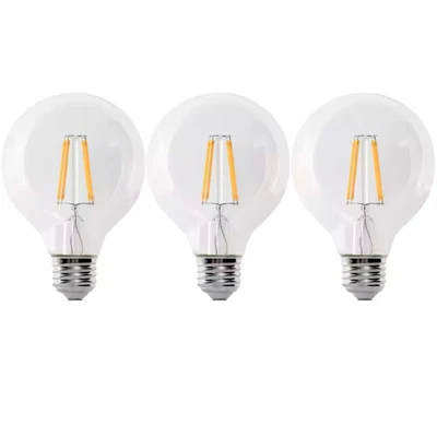 60-Watt Equivalent G25 Globe Dimmable Filament Clear CEC Title 20 E26 LED Vintag - Image 1 of 4